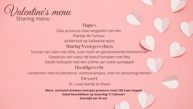 valentijn menu